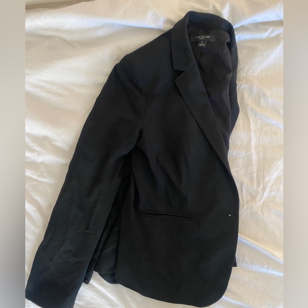 Ann Taylor black blazer. Size 4P.